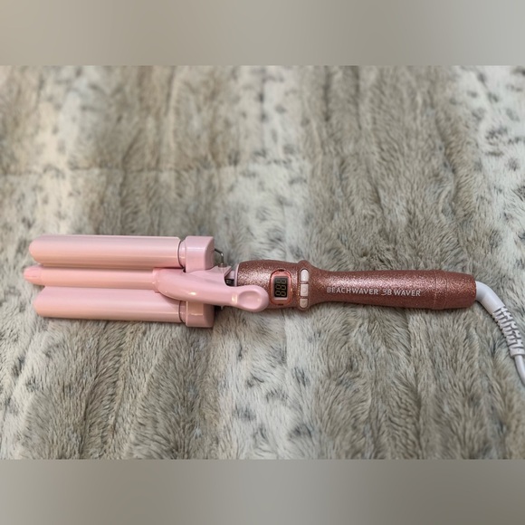 🎀 Pink Glitter Limited Edition Beachwaver 3b Waver - Picture 3 of 8
